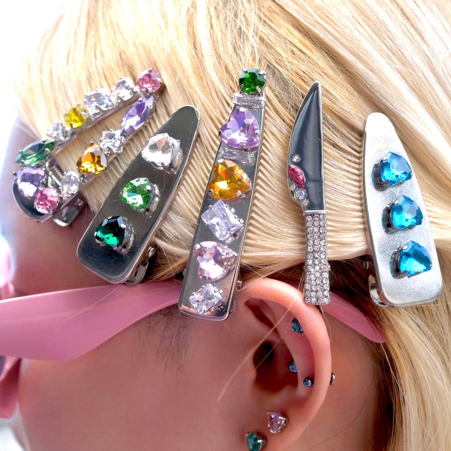 Dreamsicle Hair Clips Set A - 2pcs