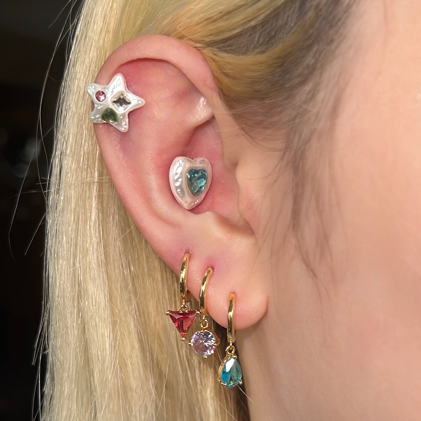 Rainbow Fracture Huggies Set - 6pcs