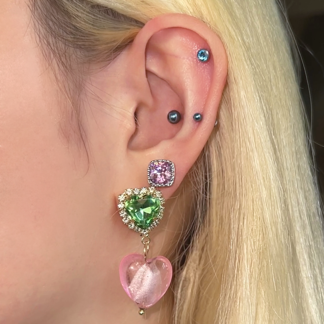 Magic Cube Studs Set - 8pcs