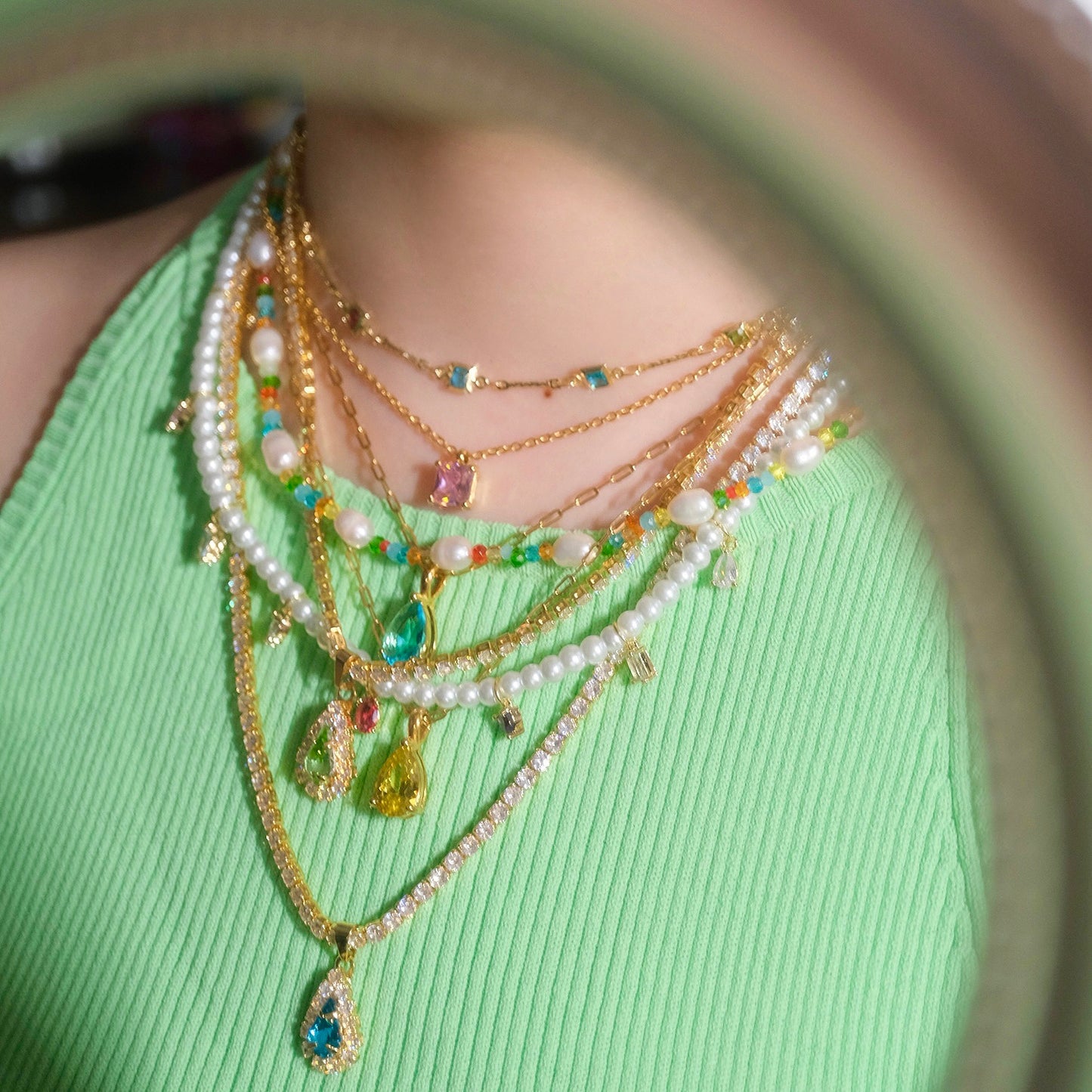 Mermaid Tears Necklaces Set - 2pcs