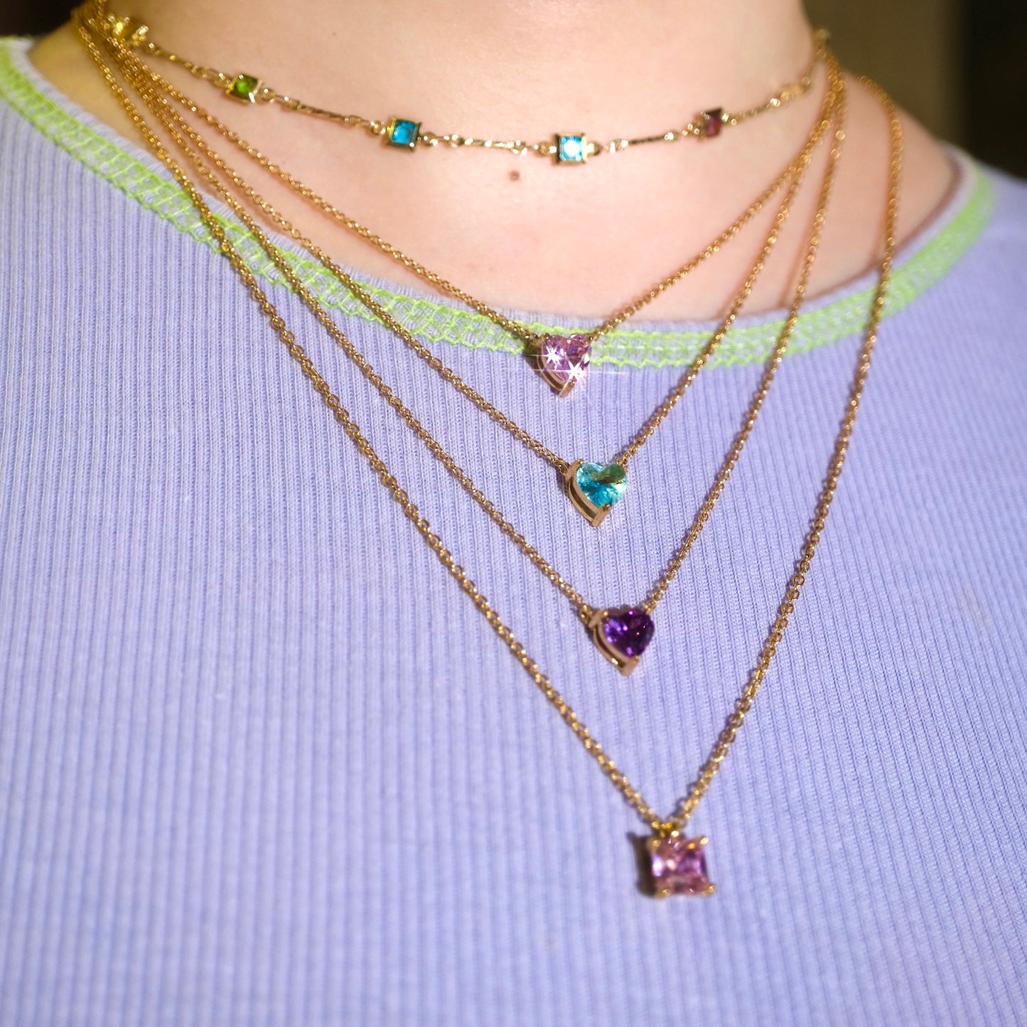 Parallel Love Necklaces Set - 3pcs