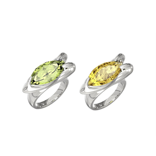 Lime Legend Rings Set - 2pcs